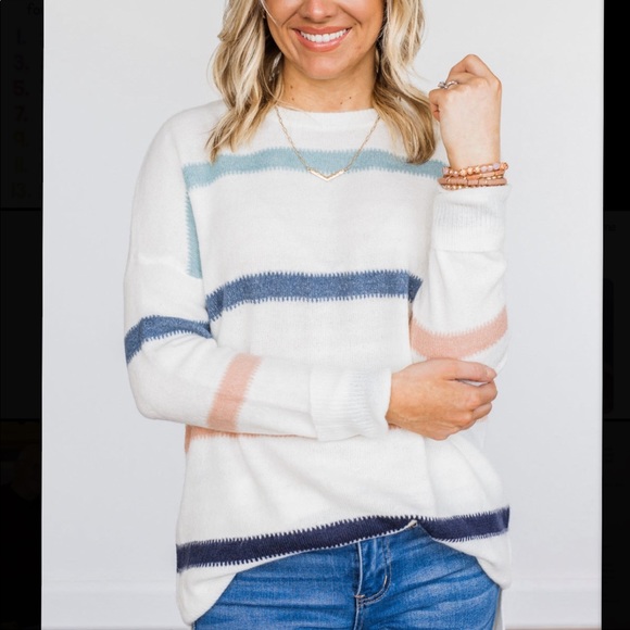Staccato Tops - Striped Sweater